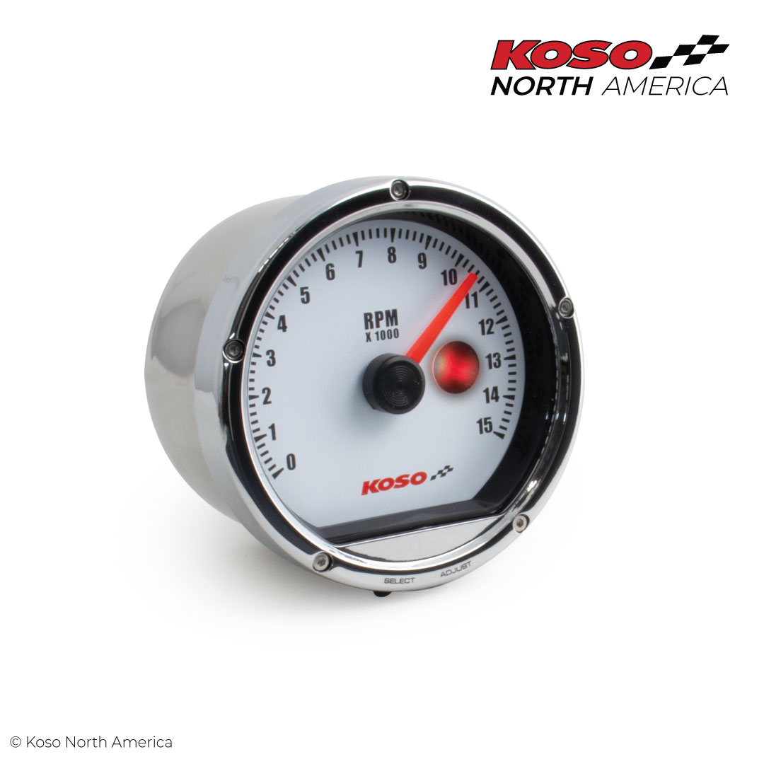 Koso TNT-01R contagiri 15000 cromo bianco shift