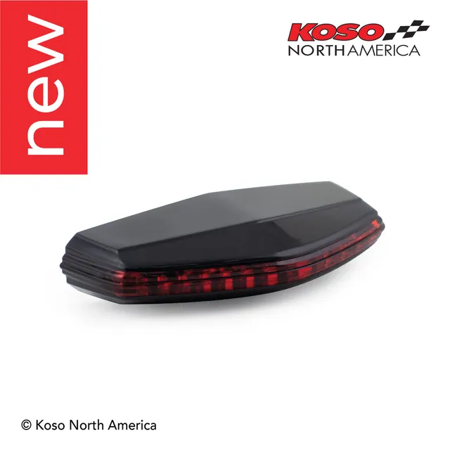 Koso GT-06 fanale posteriore LED moto lente rossa stop