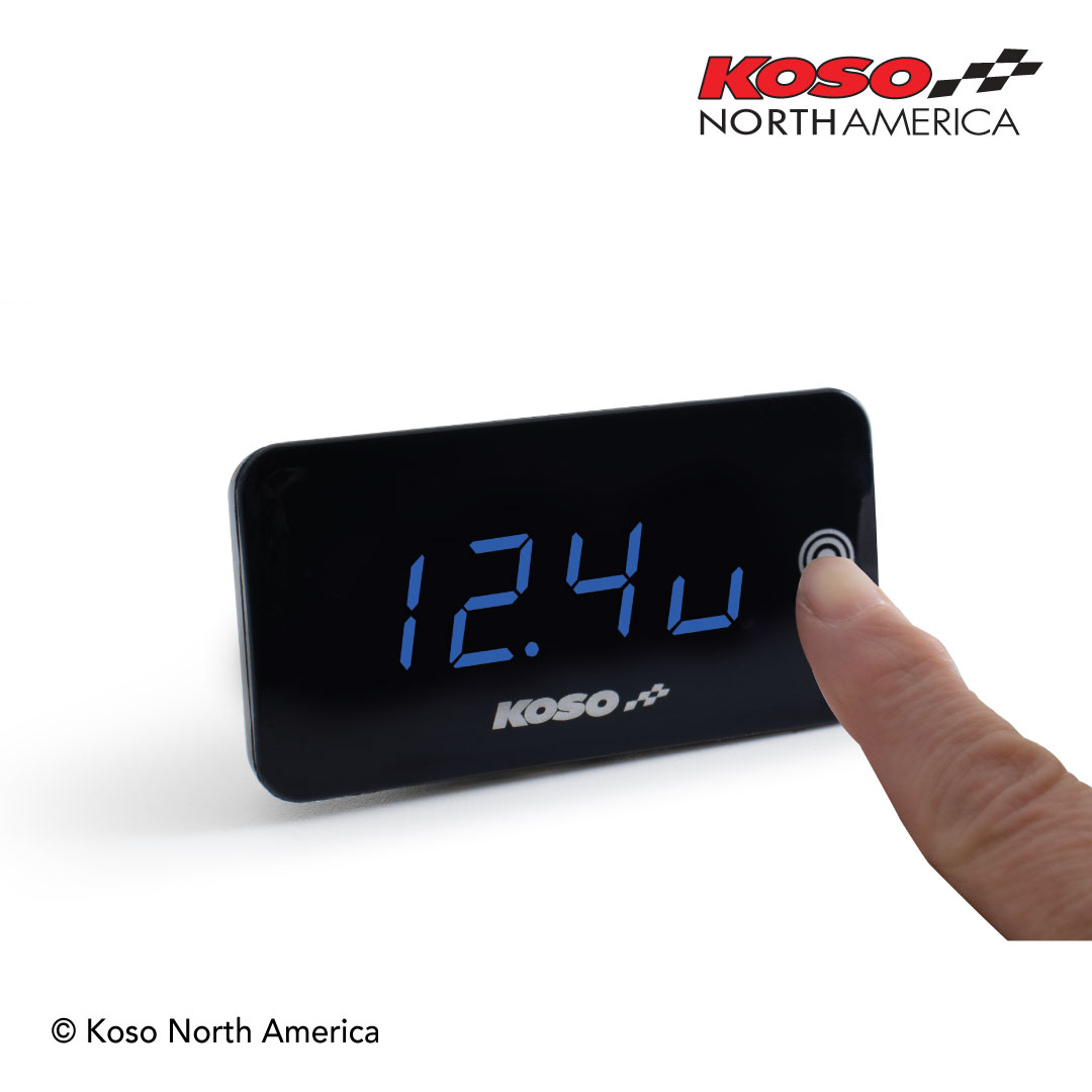 Koso Super Slim Touch voltmetro termometro touch blu