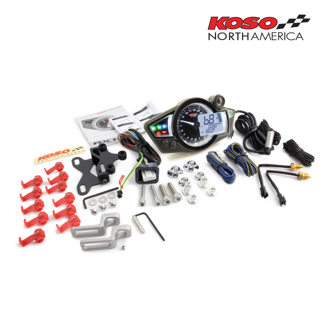 Koso RX-1N quadro strumenti moto multifunzione nero