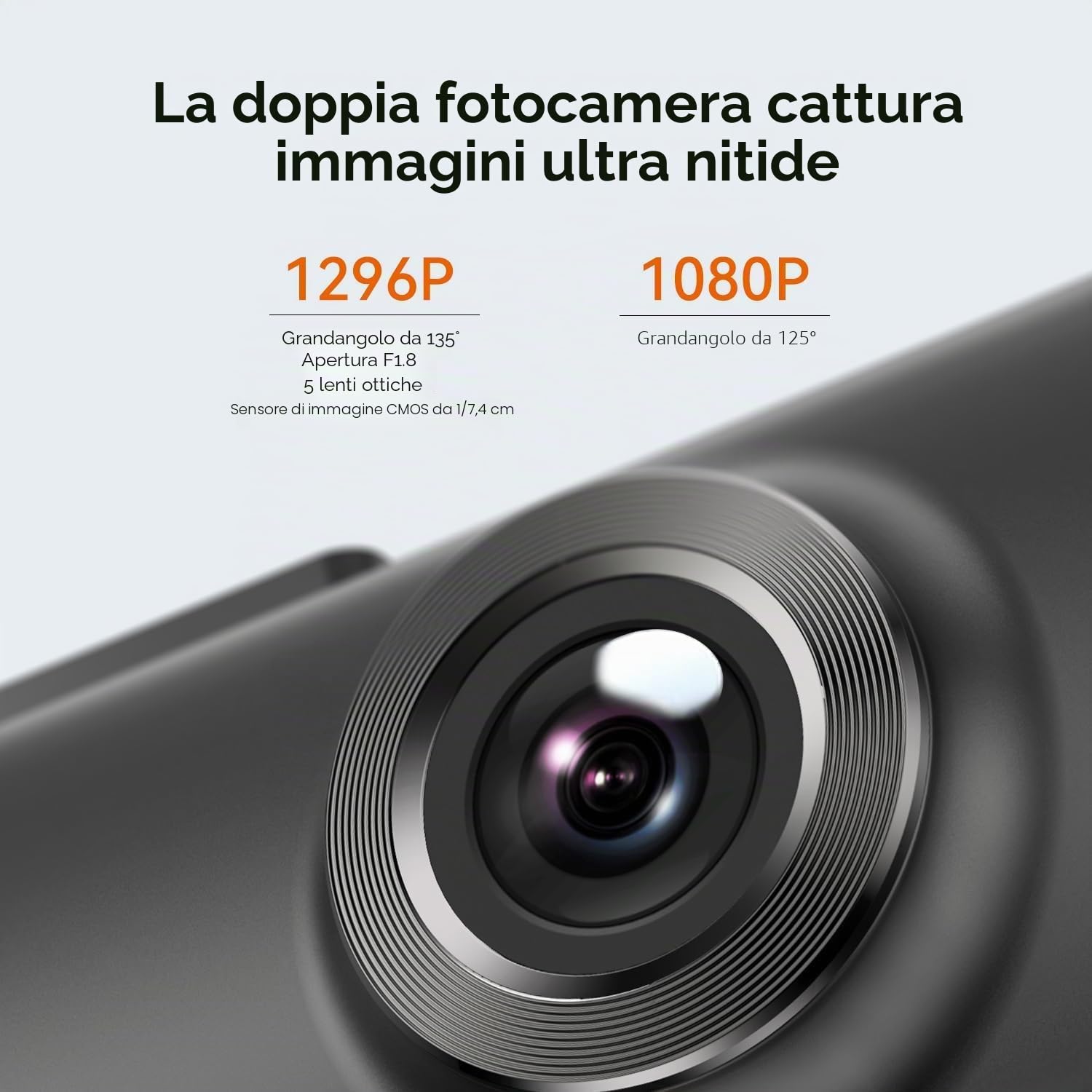 DDPAI N1 Dual dash cam auto doppia 1296P+1080P