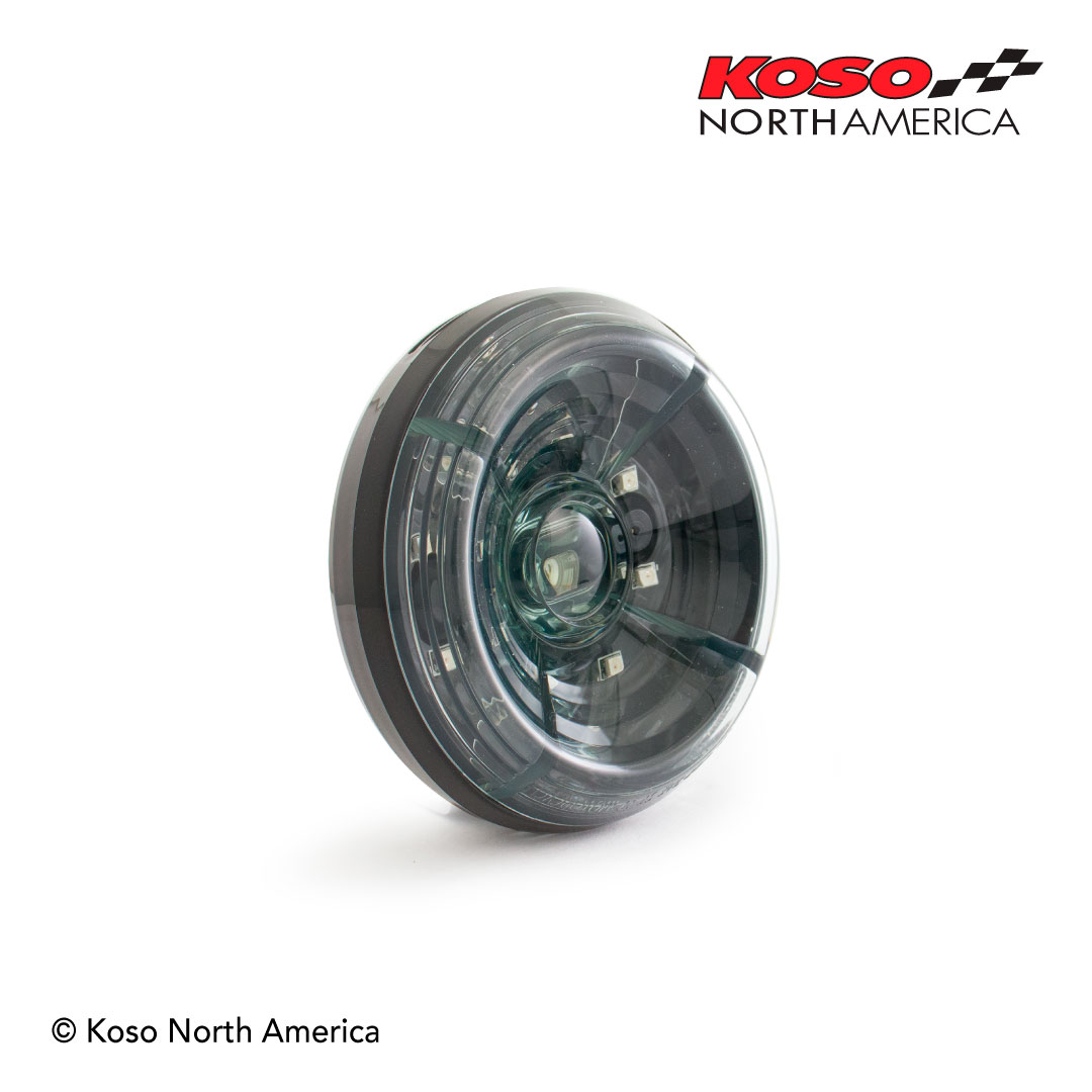 Koso Solar fanale posteriore LED lente fume