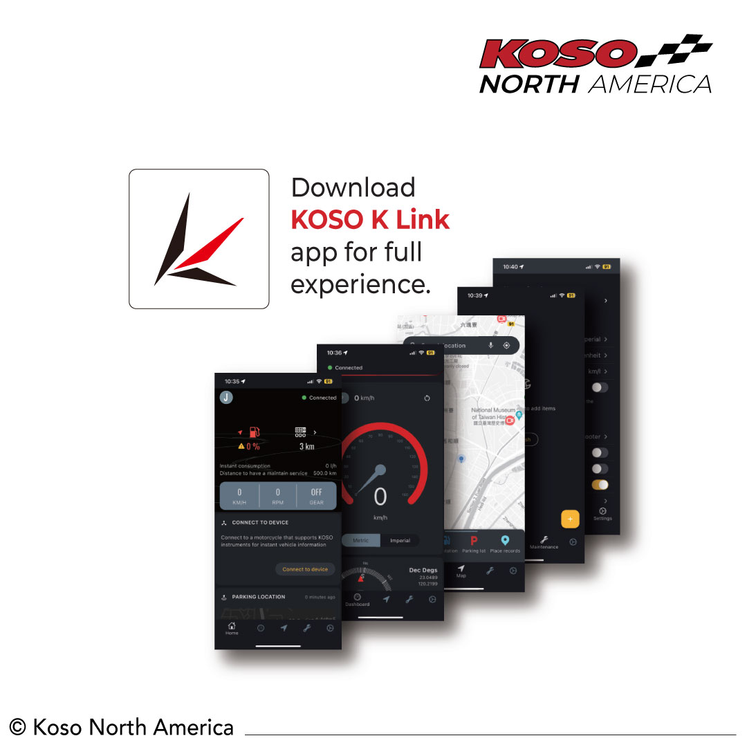 Koso RX-6S cruscotto TFT multifunzione Bluetooth