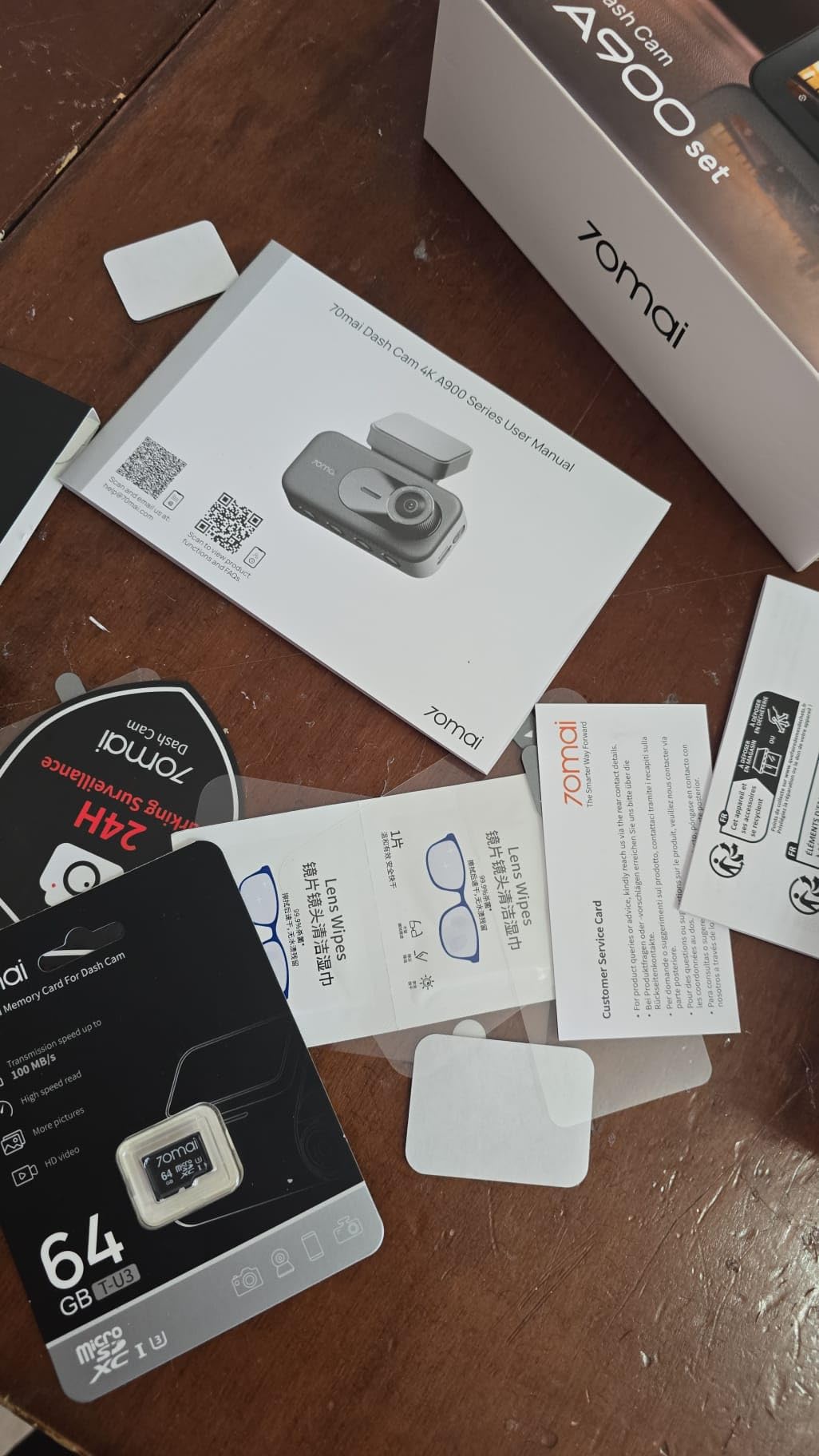 70mai A900 doppia dash cam 4K+4K HDR 64GB