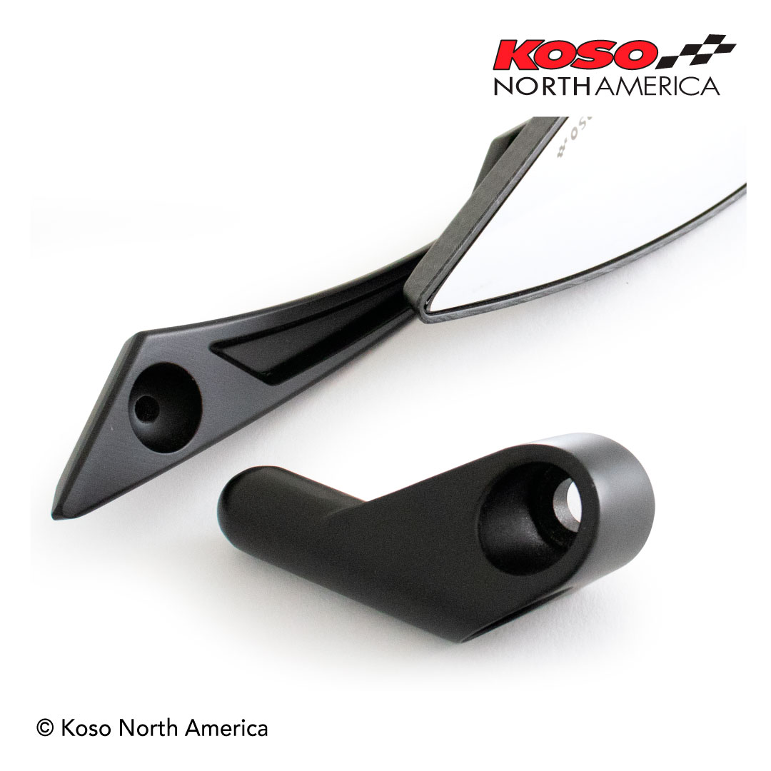 Koso Devils Style specchietti moto M10 carbon look