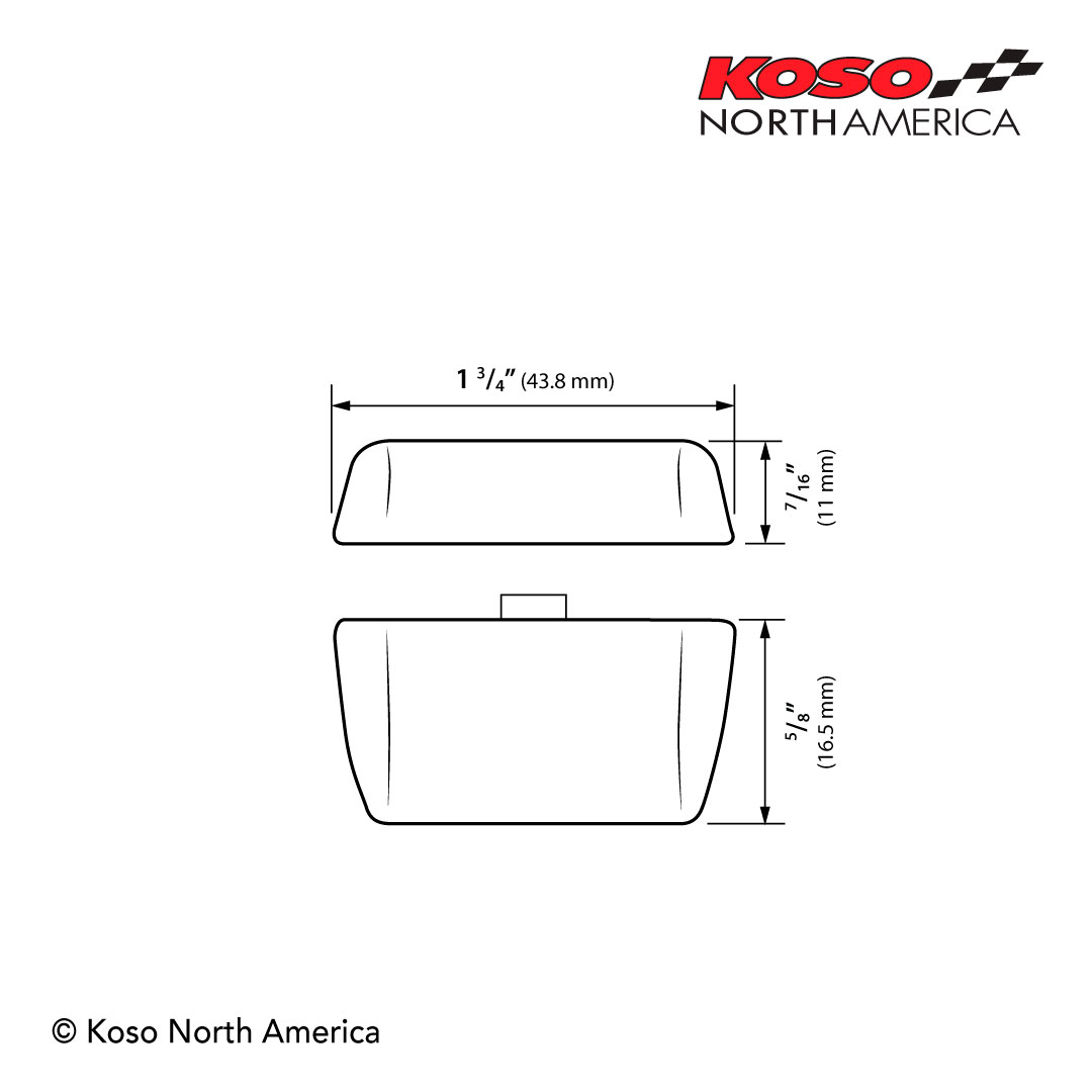 Koso Blade luce targa LED 12V compatta