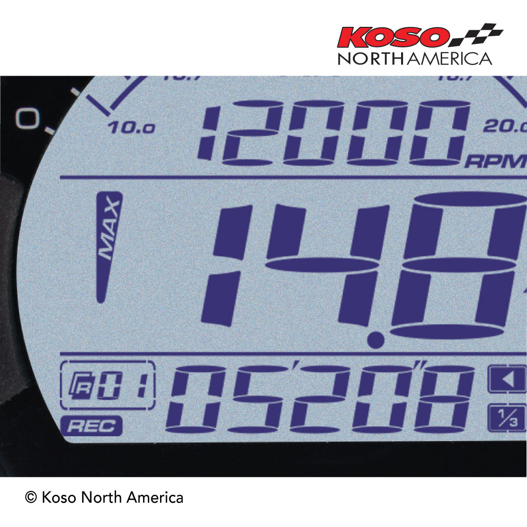 Koso DL-03A data logger rapporto aria-benzina RPM
