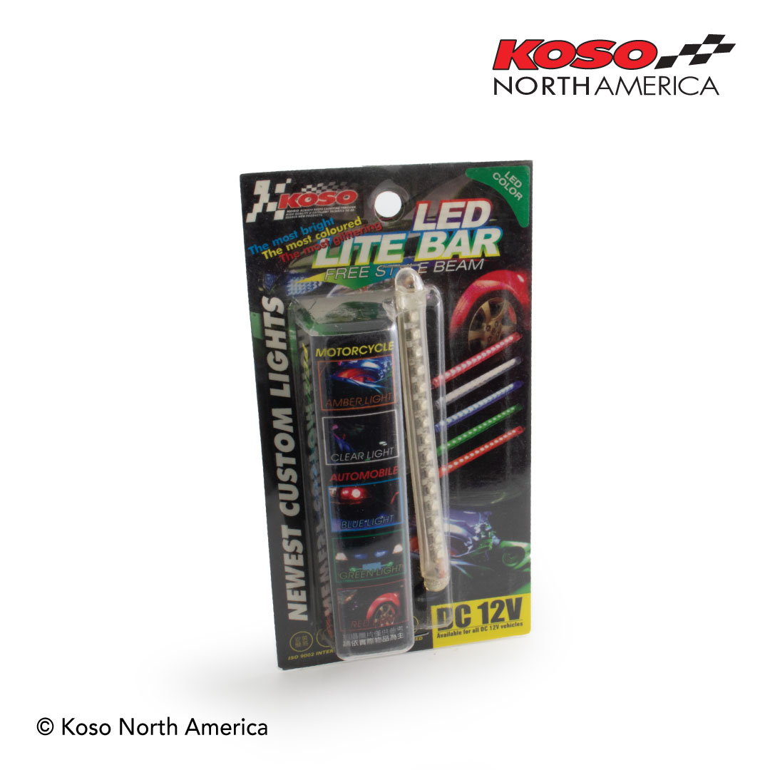 Koso Light Bar barra led 114mm verde impermeabile