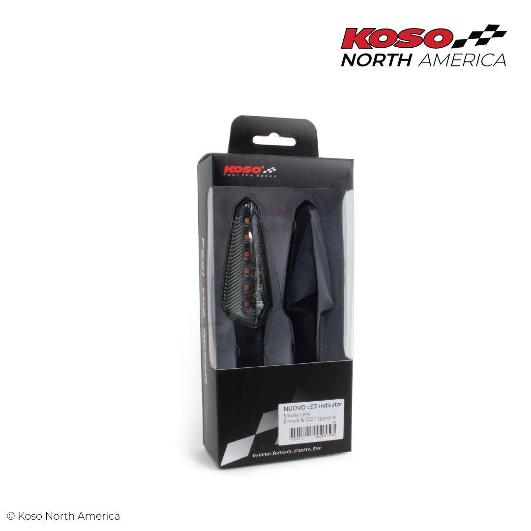 Koso Nuovo frecce LED moto fumé omologate coppia 2 pezzi