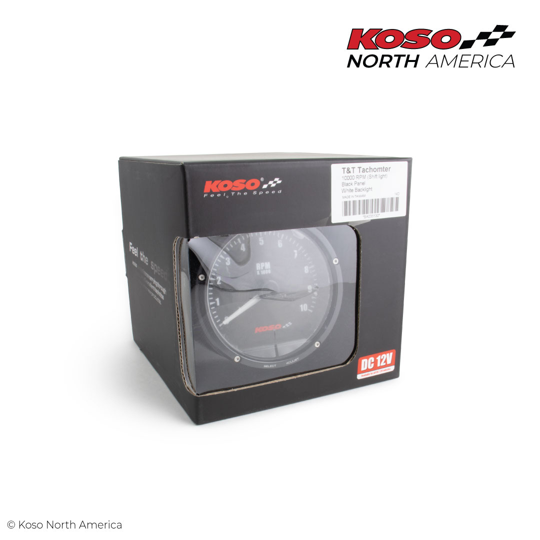 Koso TNT-01R contagiri moto 10000 giri nero
