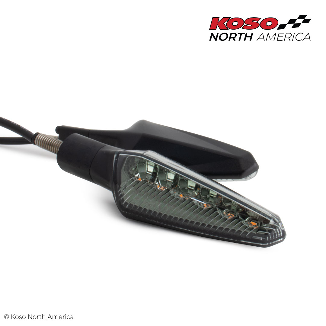 Koso Nuovo frecce LED moto fumé omologate coppia 2 pezzi