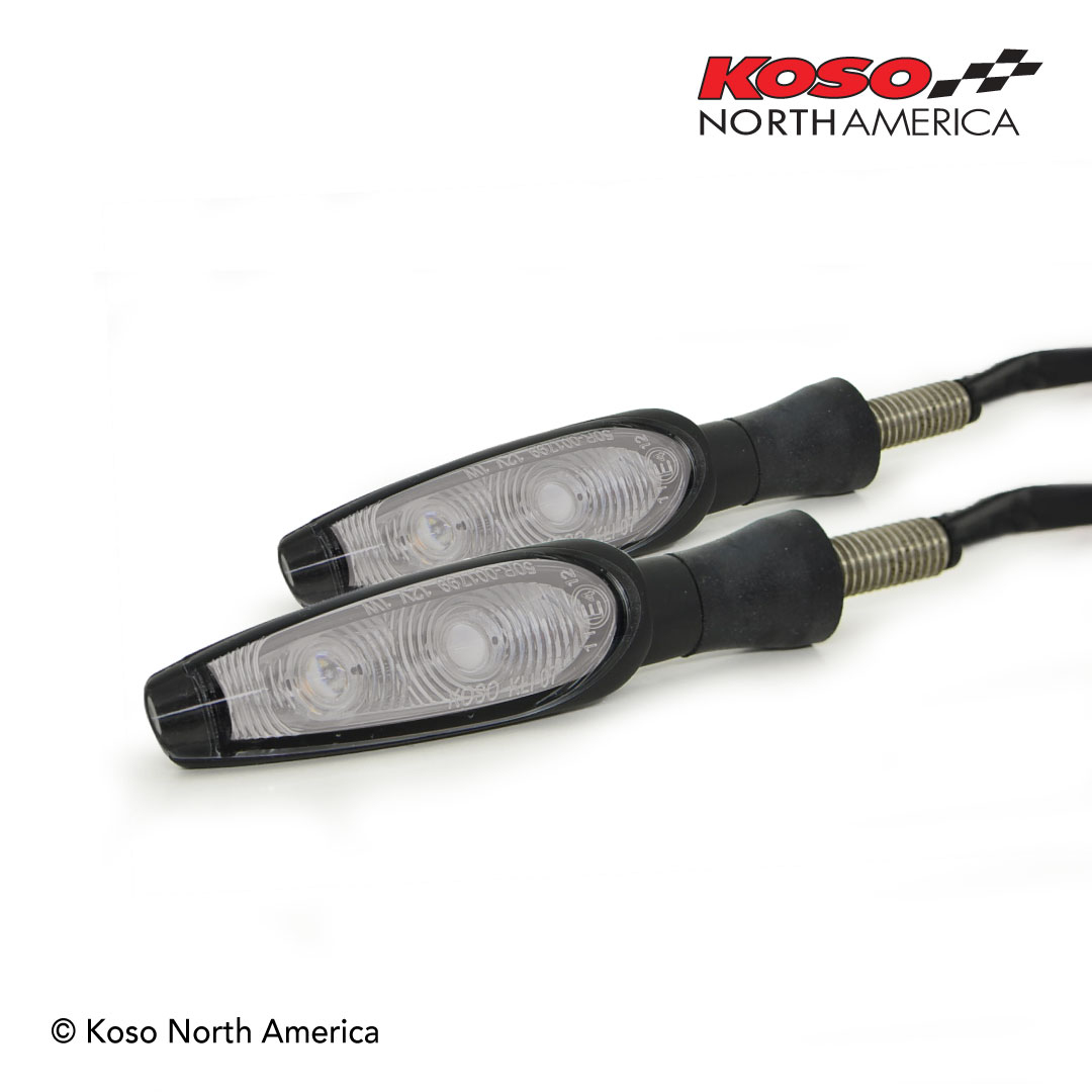 Koso Infinity frecce a LED lente fumé coppia