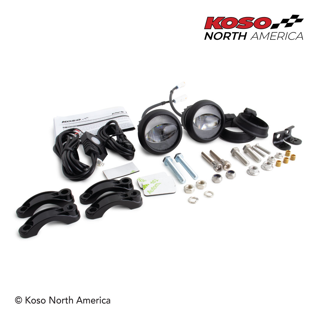 Koso Aurora fari fendinebbia LED alluminio 12V