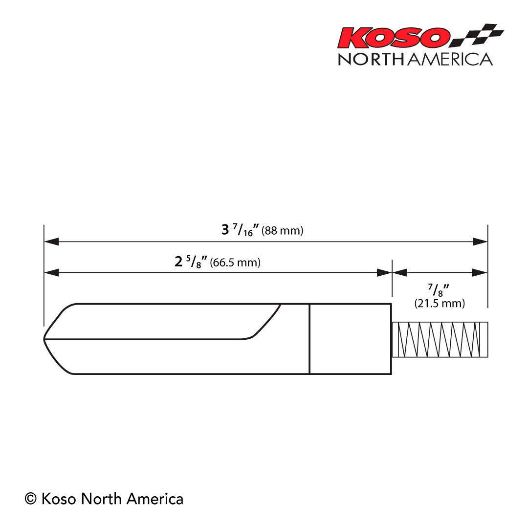 Koso Electro frecce LED moto sequenziali fumé