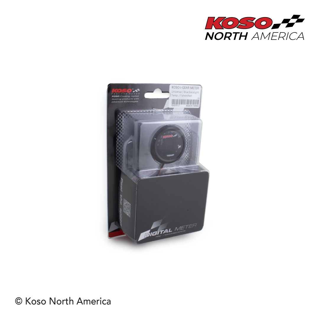 Koso I-Gear termometro Fahrenheit blu