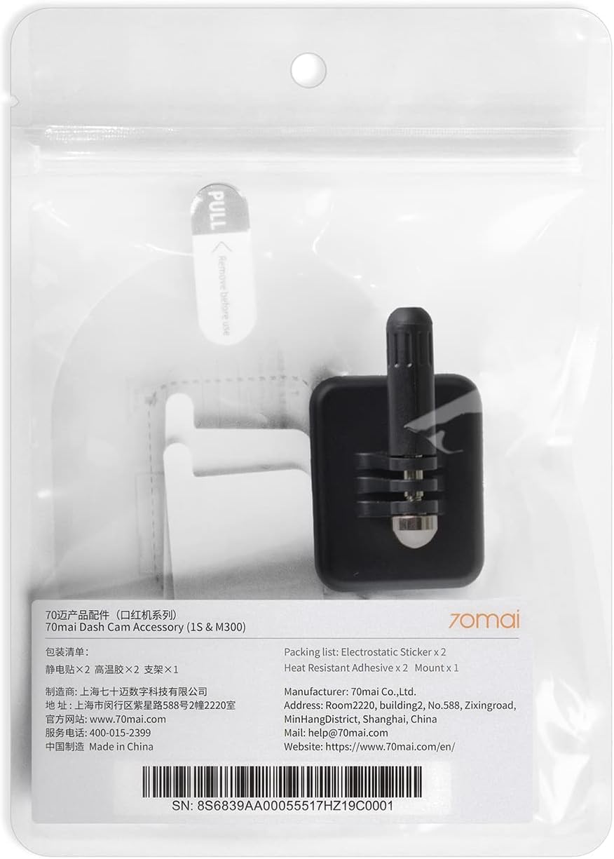 70mai M300 M310 accessori dash cam kit supporto adesivi