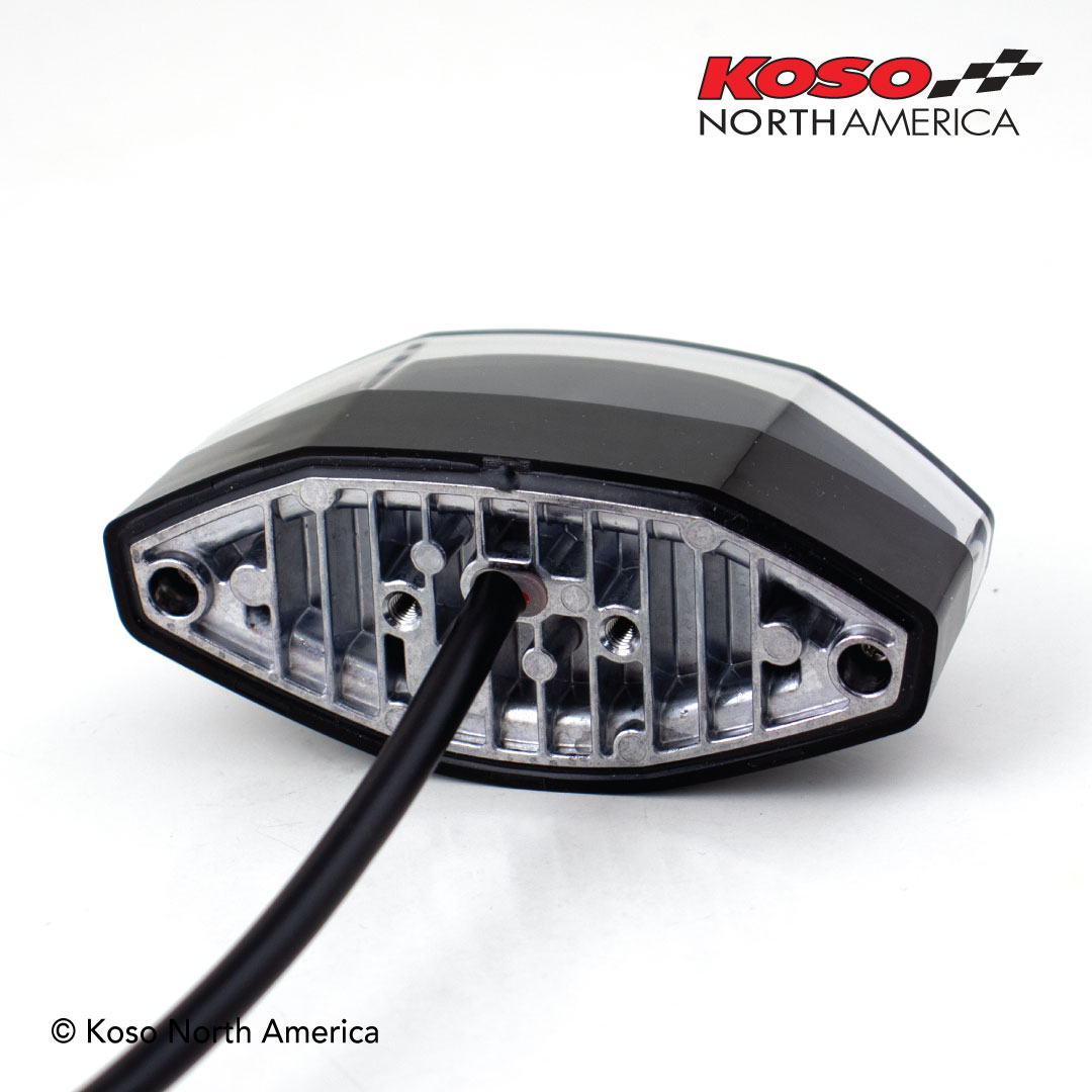 Koso GT-04 fanale posteriore LED moto lente trasparente stop