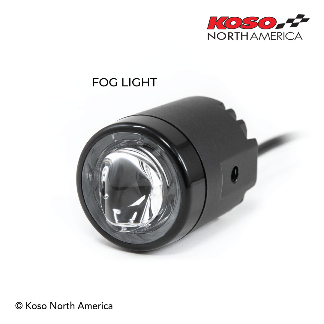 Koso Mini faro LED moto omologato E-mark