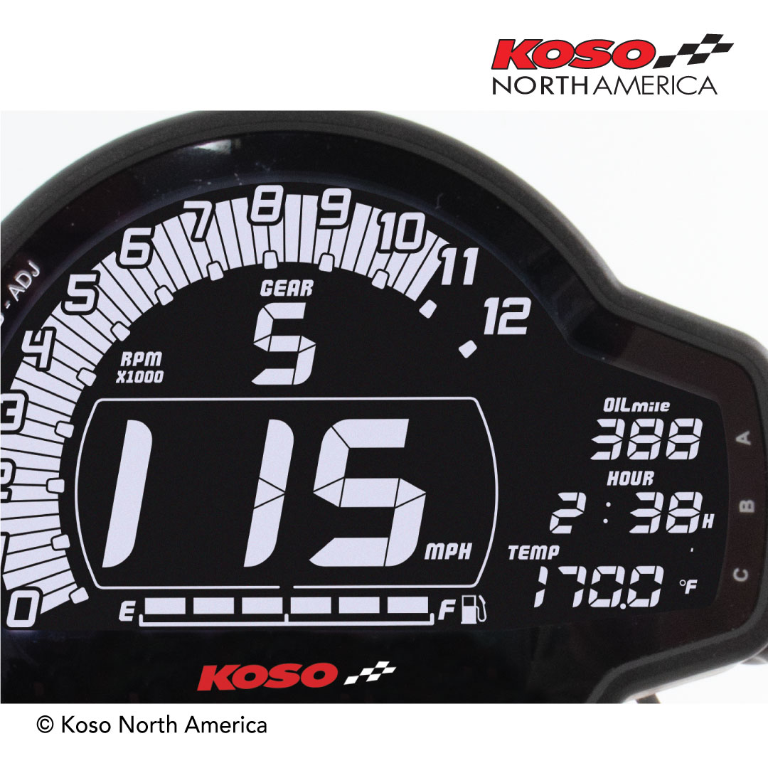 Koso MS-01 contachilometri multifunzione universale LCD