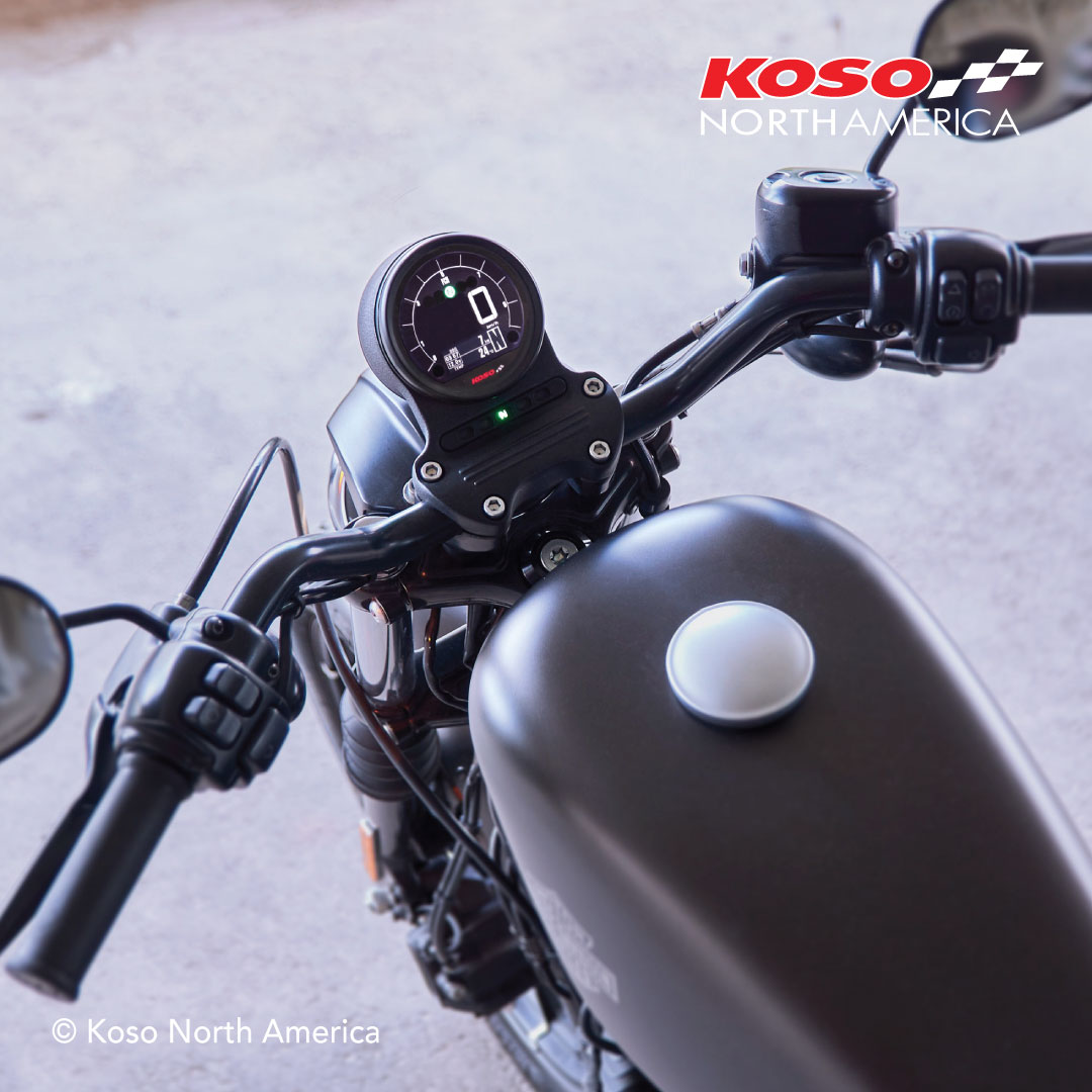 Koso DL-04HD Contachilometri Harley Manubrio
