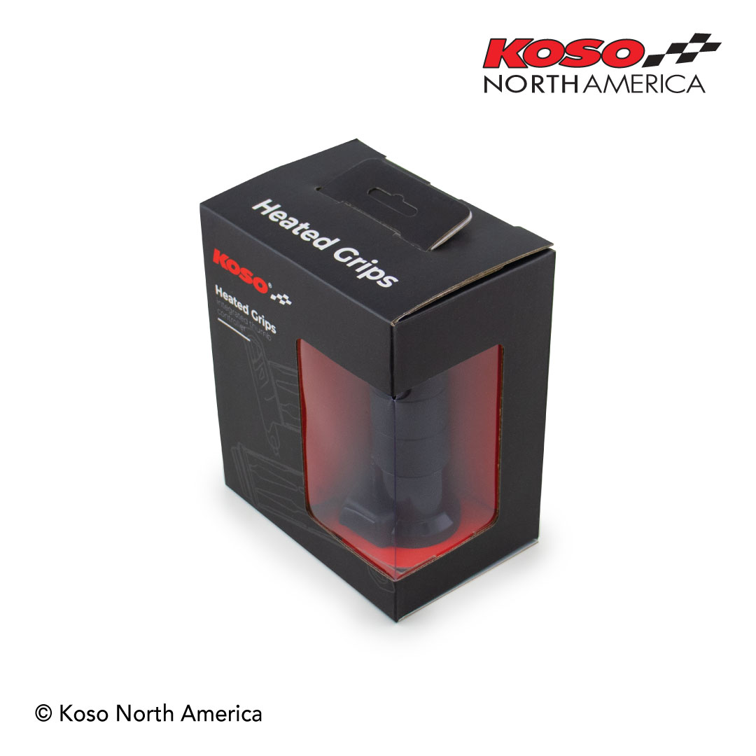 Koso Titan-X manopole riscaldate nere per Harley-Davidson