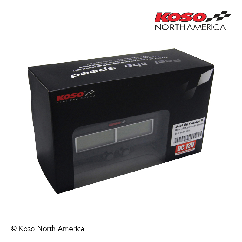 Koso EGT-02R strumento EGT temperatura e giri