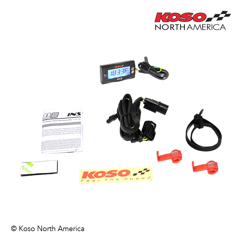 Koso Mini 3 termometro testata Honda Grom