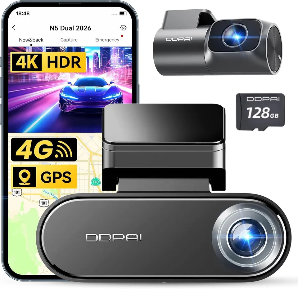 DDPAI Serie N N5 Dual dash cam 4K SD 128GB
