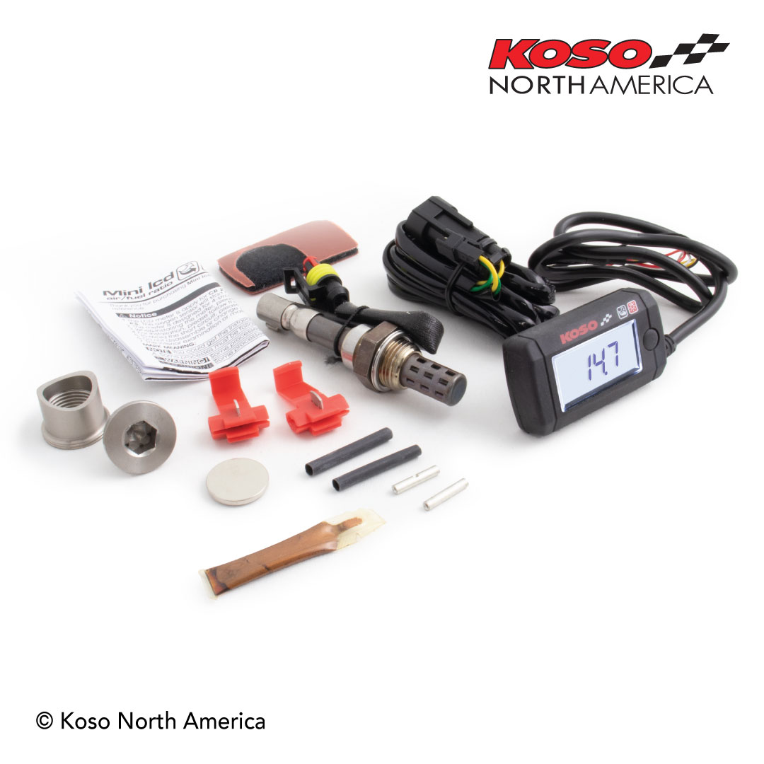 Koso Mini misuratore rapporto aria-benzina 4T