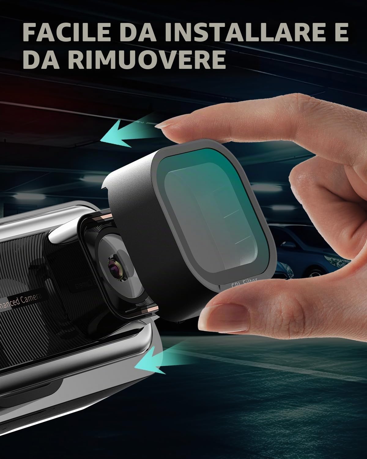 BOTSLAB G980H Filtro CPL Dash Cam Anteriore