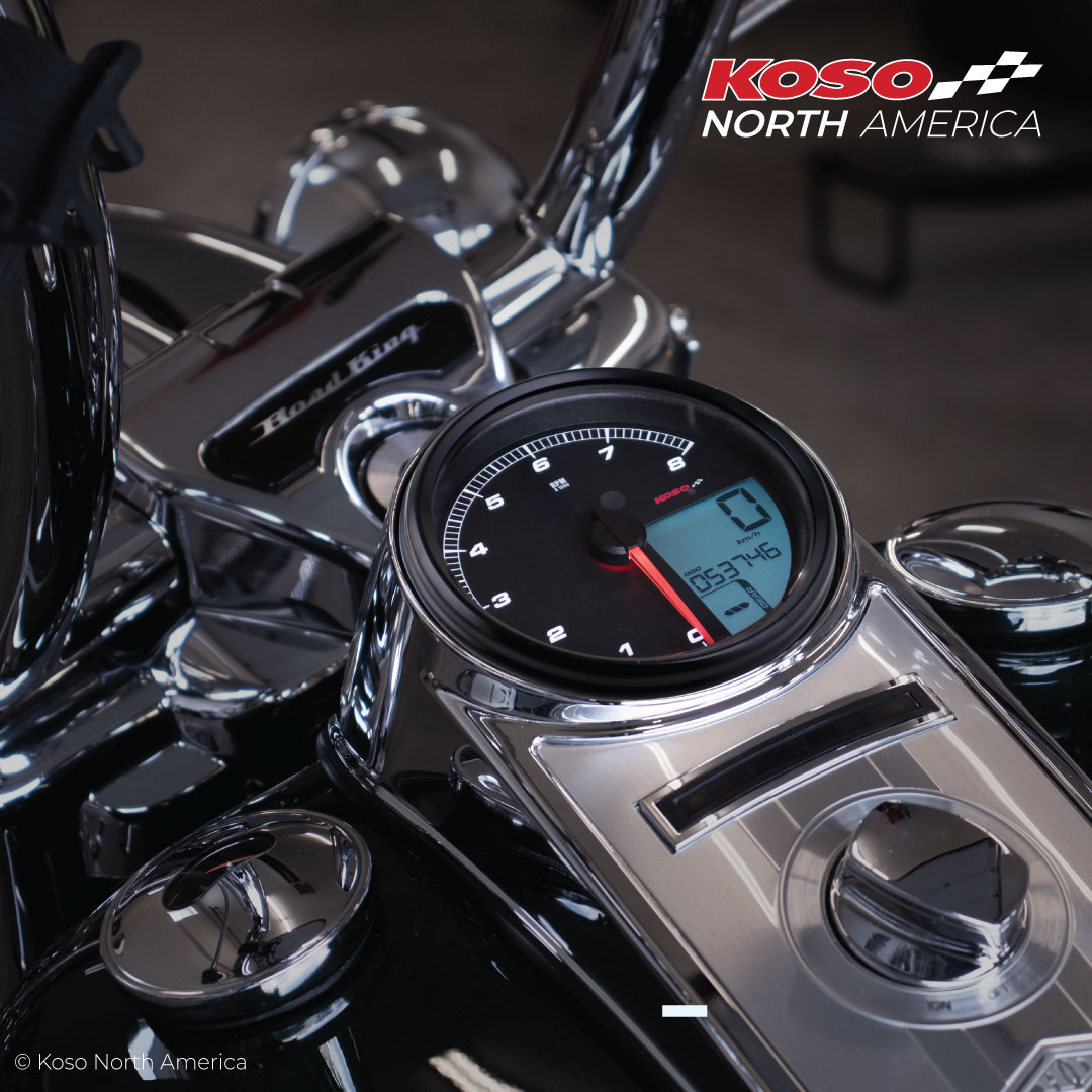 Koso HD-05 contachilometri multifunzione nero Harley