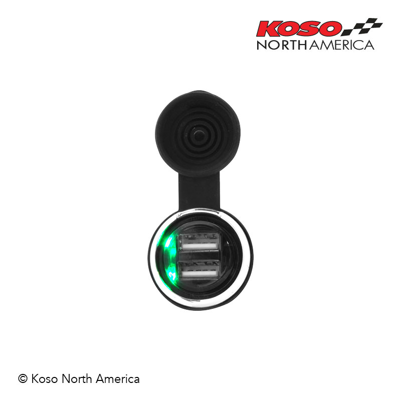 Koso Dual USB adattatore doppia presa USB moto universale