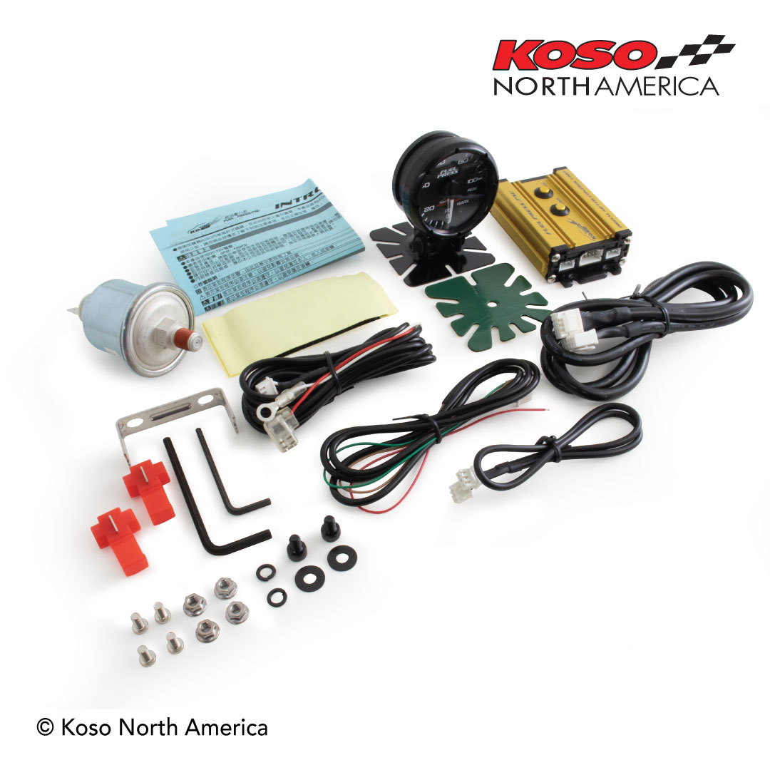 Koso manometro pressione carburante auto 0-100 PSI