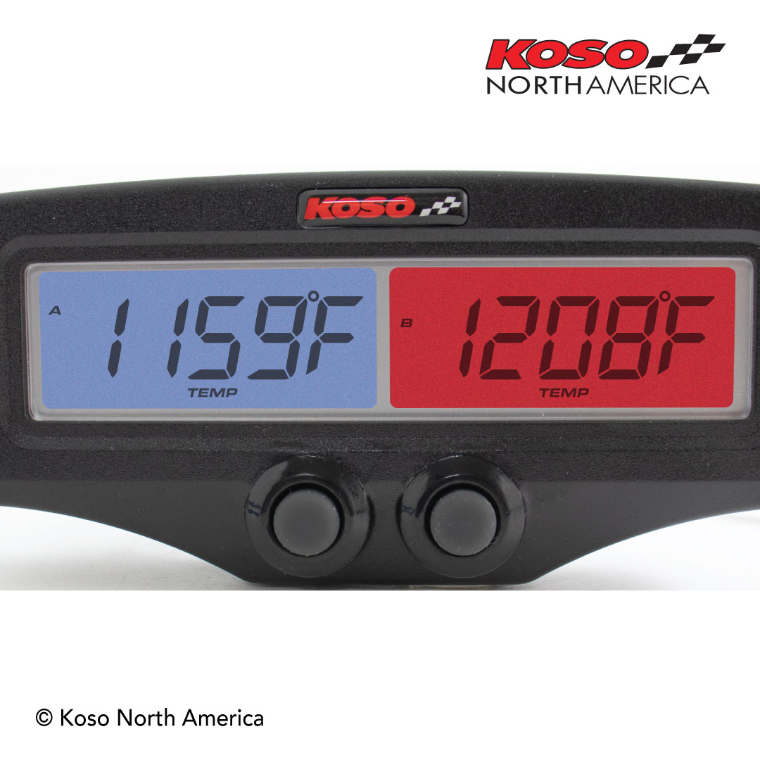Koso EGT-02 misuratore doppio temperatura scarichi