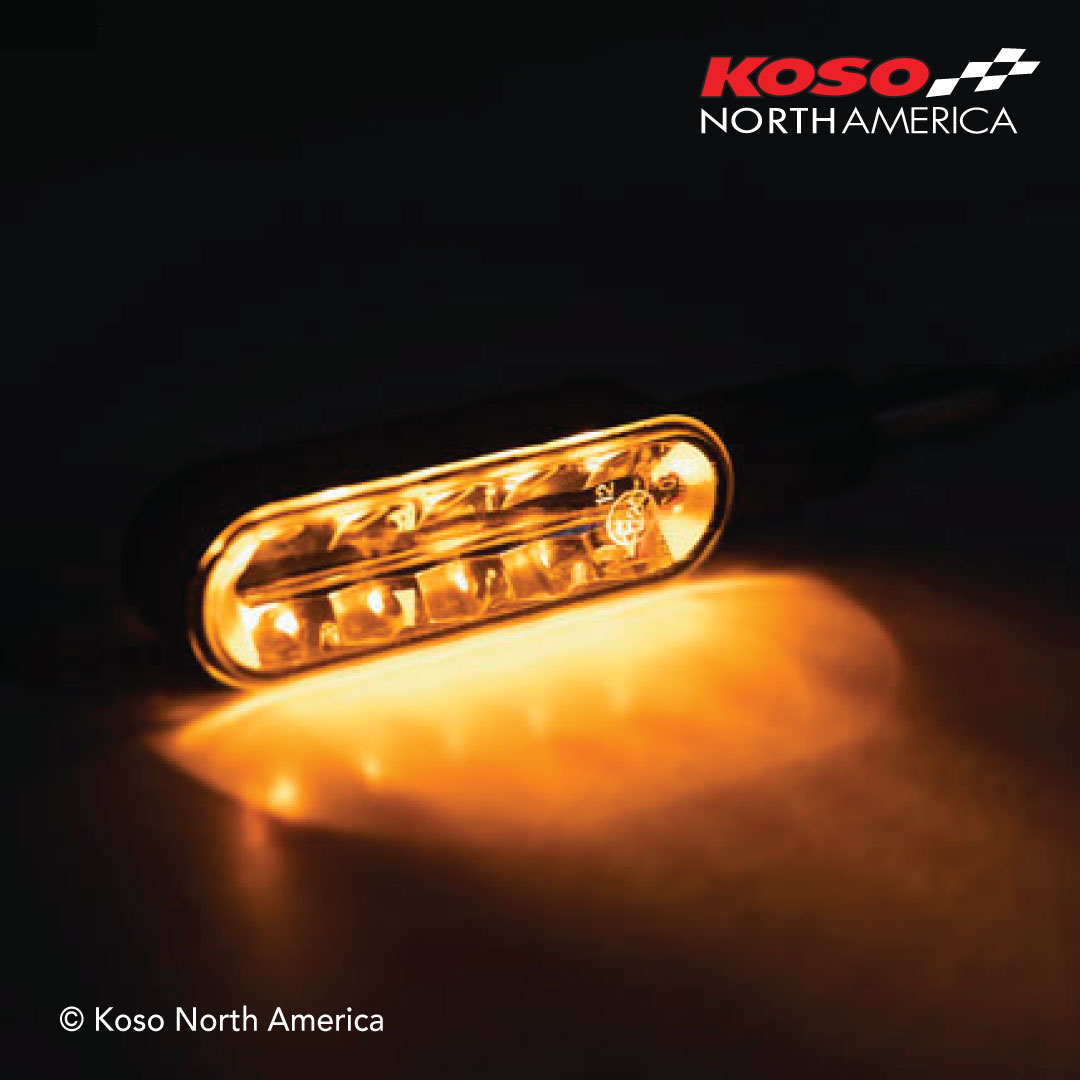 Koso Cyclone frecce LED sequenziali ambra coppia