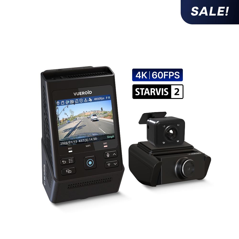 Vueroid S1 Infinite 4K Dash Cam 3 Canali