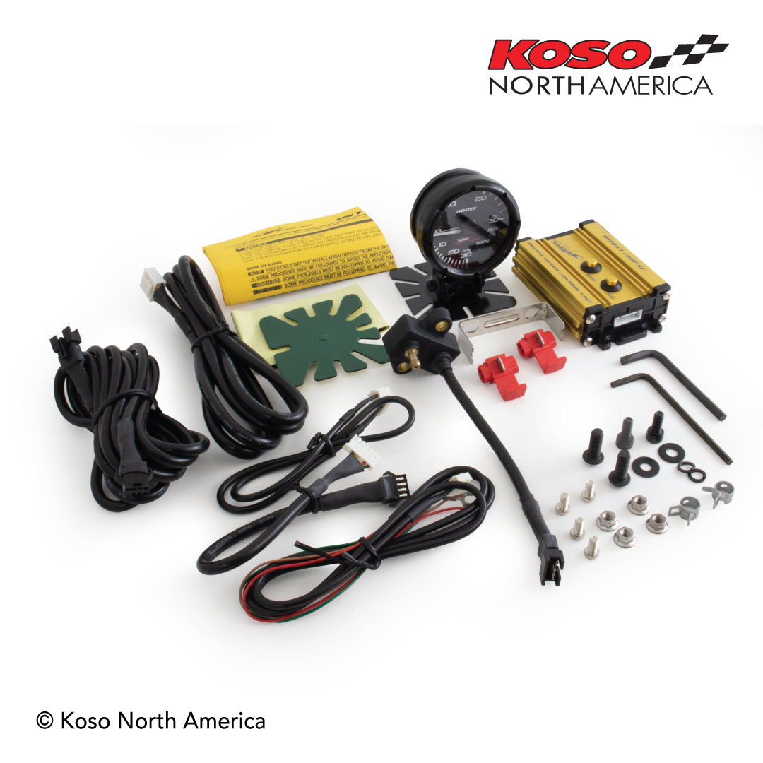 Koso Boost Pressure Meter manometro turbo auto 30 psi