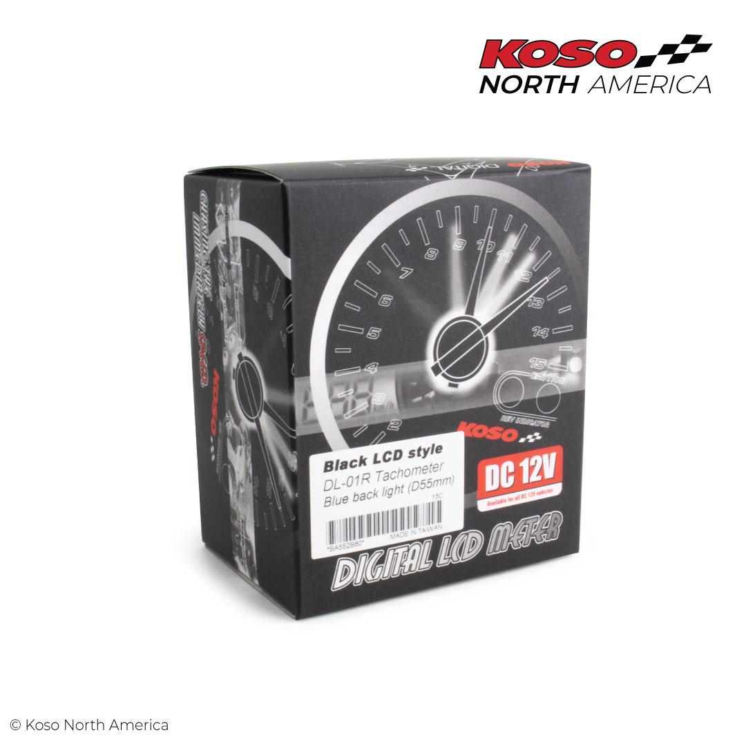 Koso DL Style contagiri universale LCD reverse nero