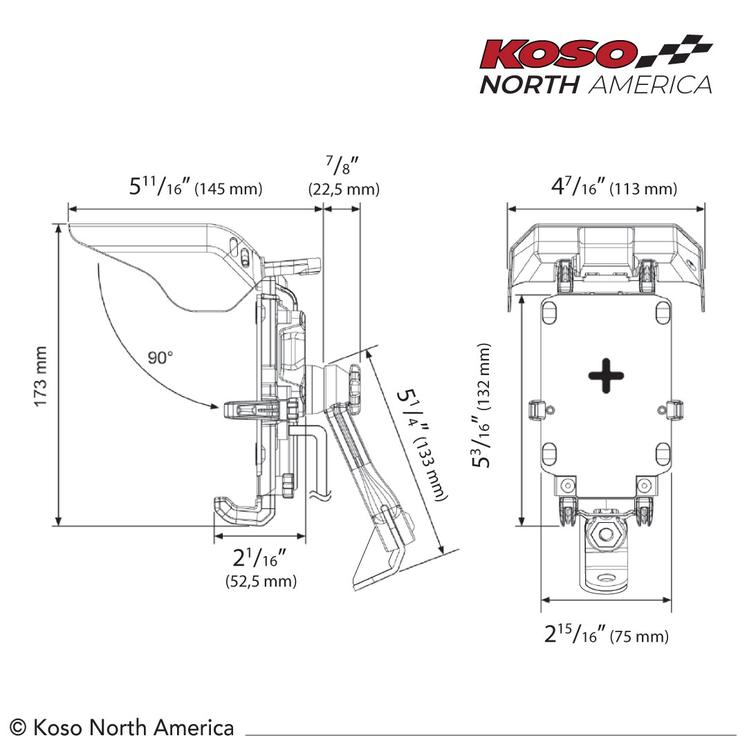 Koso Armor supporto telefono moto con ricarica wireless