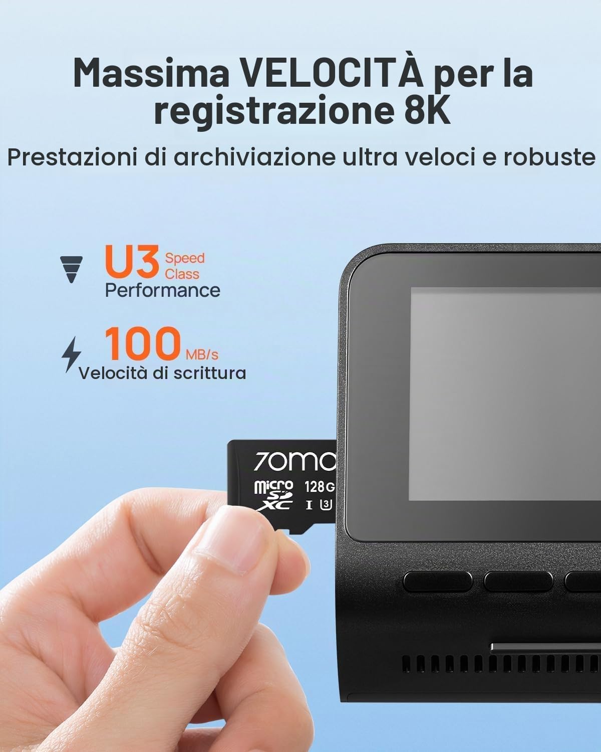70mai scheda microSD 128GB per dash cam
