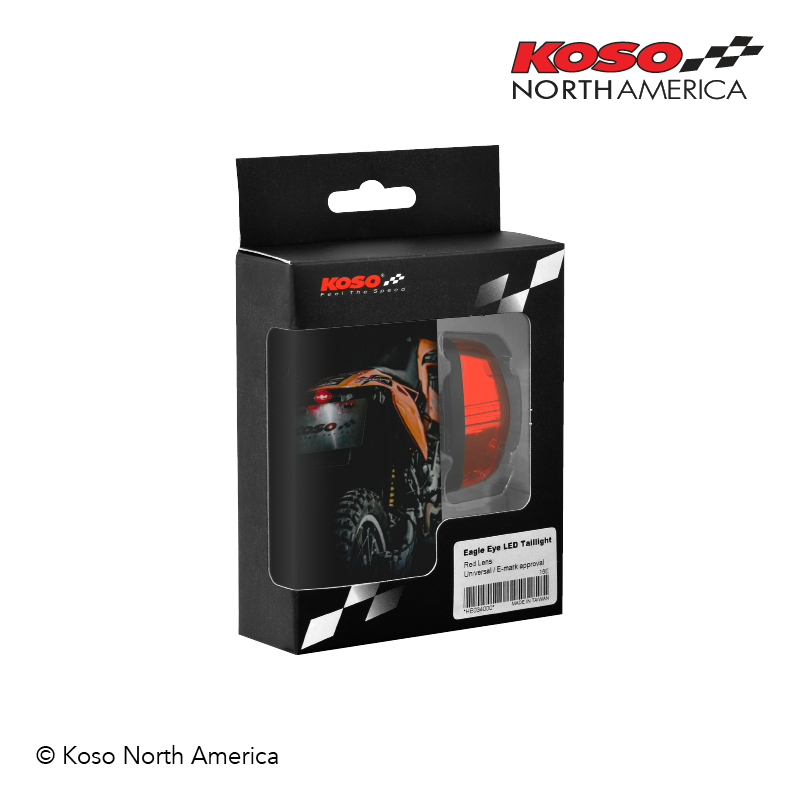 Koso Hawkeye fanalino posteriore LED fumé targa