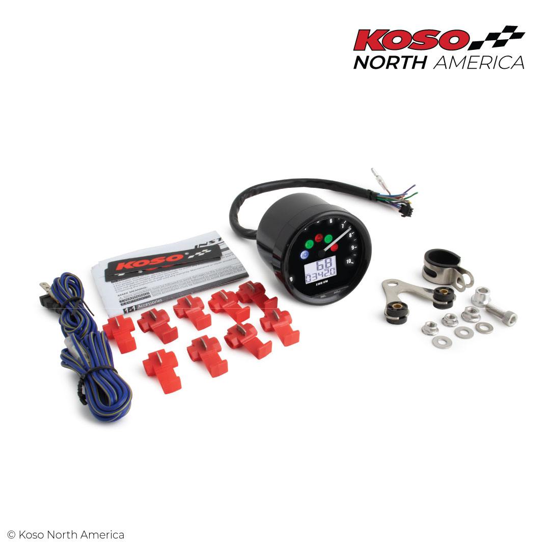 Koso TNT-02 contachilometri multifunzione 64 mm Harley