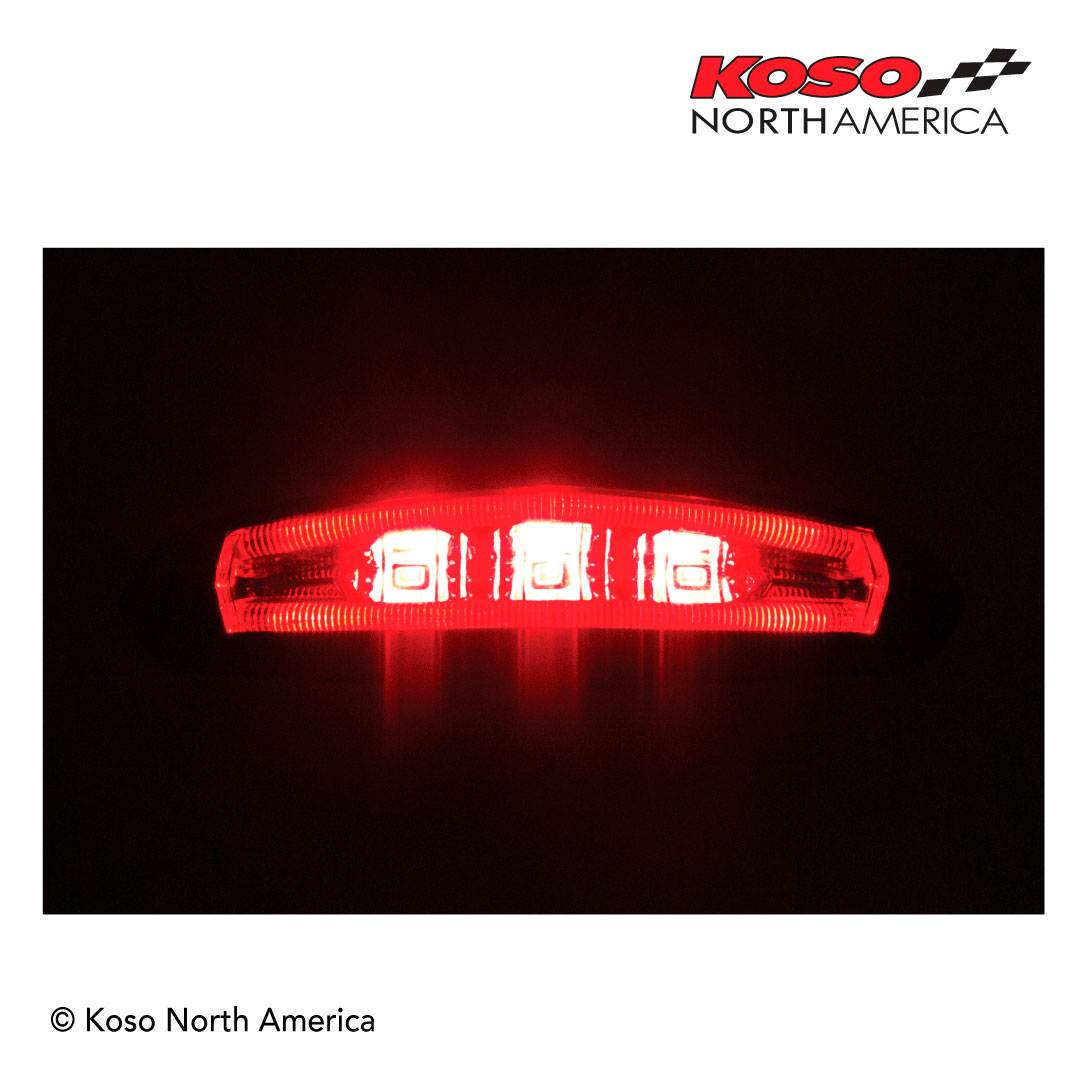 Koso GT-01 Fanalino Posteriore LED Rosso Halo
