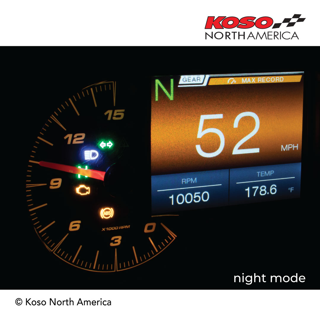 Koso RX-3 contachilometri multifunzione TFT universale