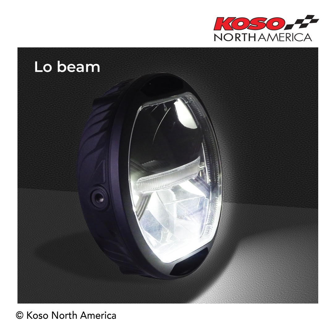 Koso Thunderbolt faro LED universale alluminio CNC DOT