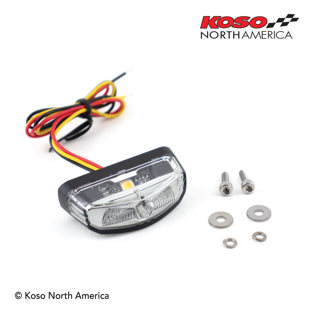 Koso Hawkeye fanalino posteriore LED fumé targa