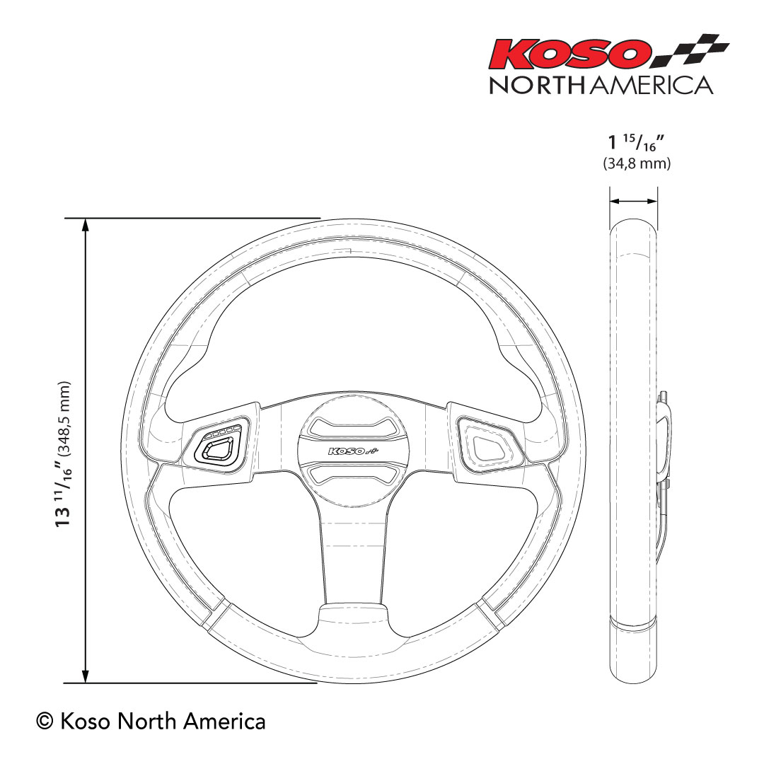 Koso volante riscaldato UTV golf cart 5 livelli