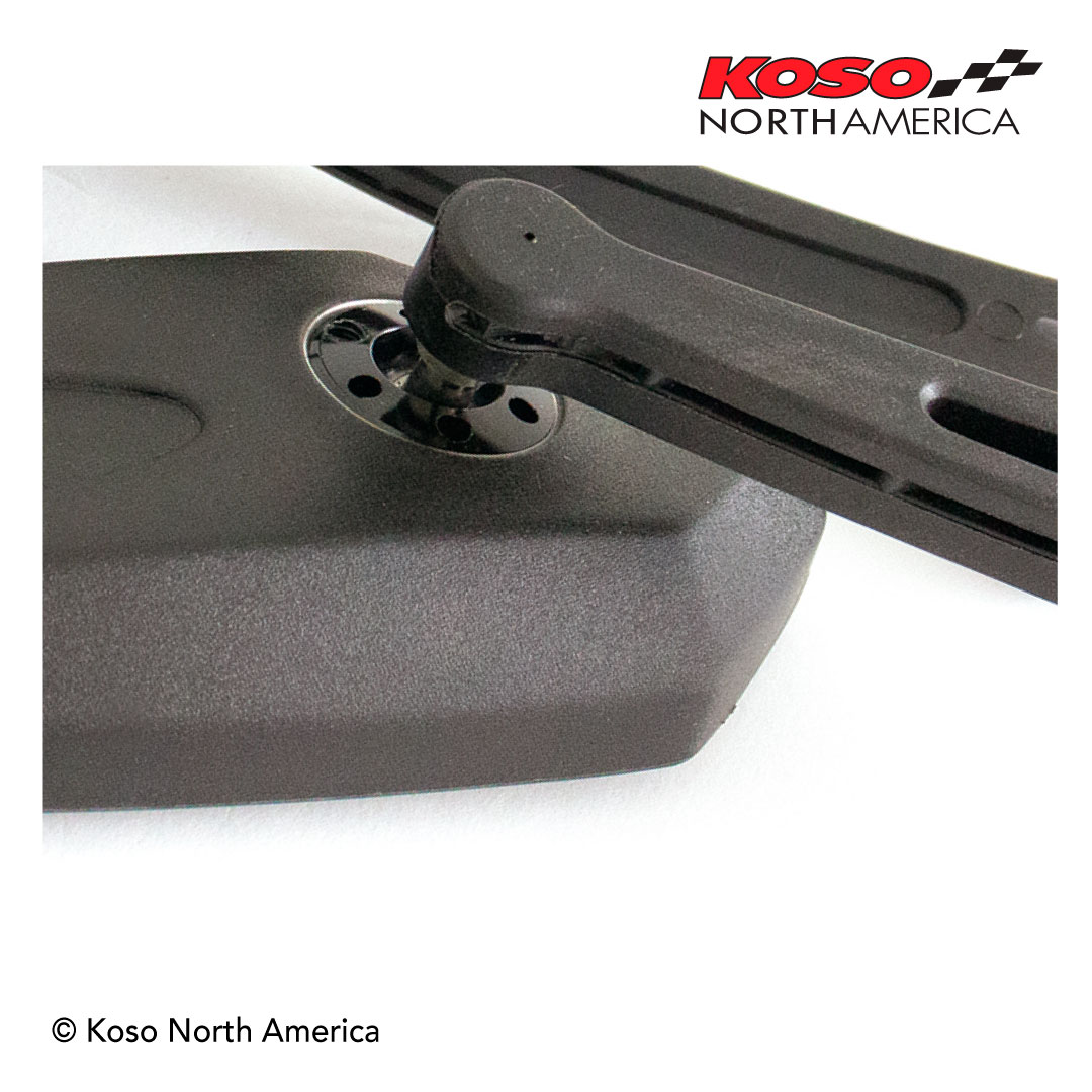 Koso GT Style specchi M10 nero opaco lente chiara