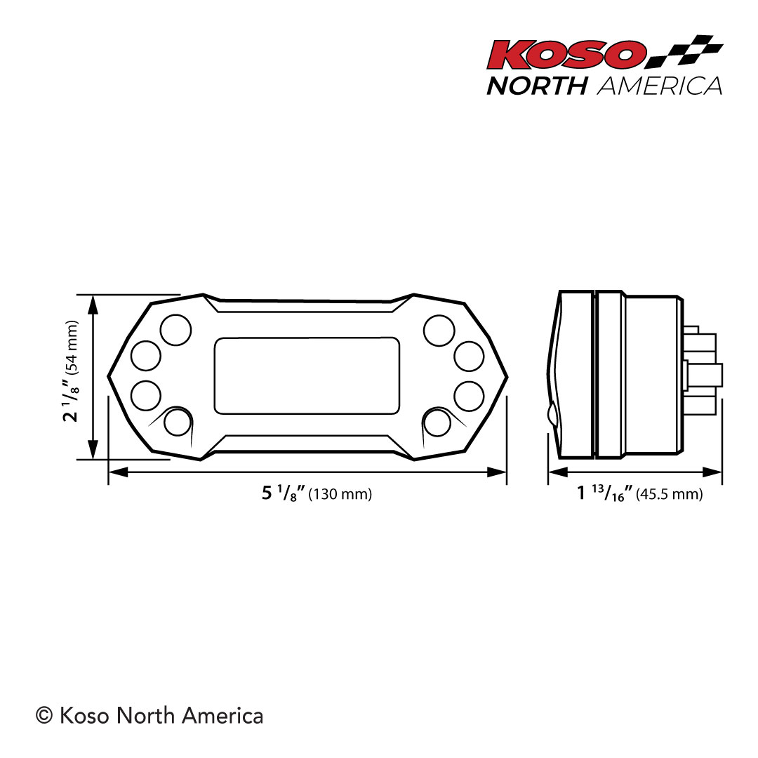 Koso DB-01R+ contachilometri multifunzione LCD 3 colori