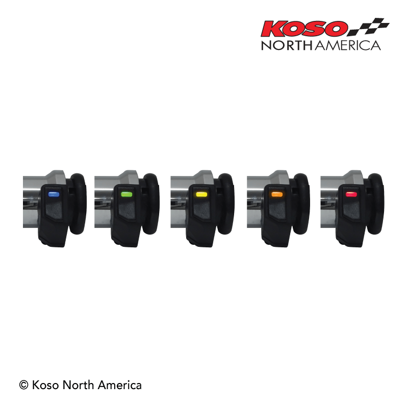 Koso Titan-X manopole riscaldate cromate Harley